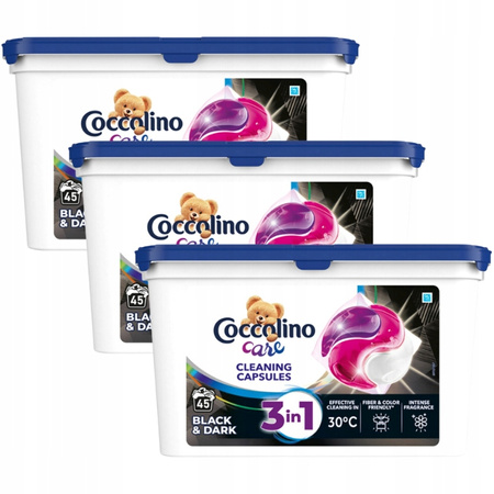 Coccolino Care Kapsułki do Prania Czarnego 45szt x3