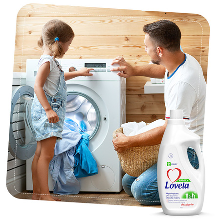 LOVELA Family Płyn Prania Kolorów Bieli 2 x 1,85L