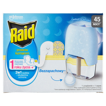 Raid Przeciw Komarom Automat Owadobójczy + Wkład Neutralny 27ml
