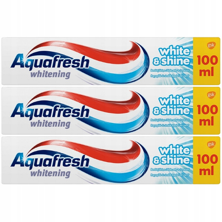 Aquafresh WHITE & SHINE Pasta do Zębów 3x100ml