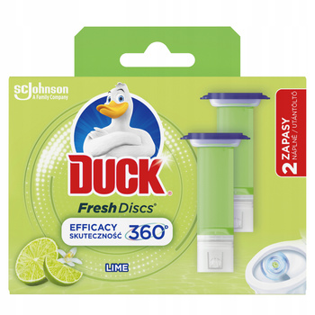 Duck Fresh Discs Żelowe Krążki do Toalety Lime 2x36ml