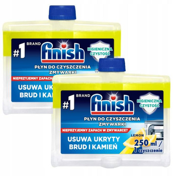Finish Płyn Do Czyszczenia Zmywarki Lemon 2x250 ml