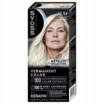 Syoss Permanent Coloration Farba do Włosów 12-53 Platynowa Perła