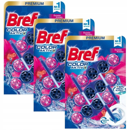 Bref Color Activ+ Świeże Kwiaty Zawieszka Wc 9x50g