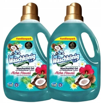 Waschkonig Żel do Prania Uniwersalny Perfumowany Aloha Hawaii 6,61L 220 pr