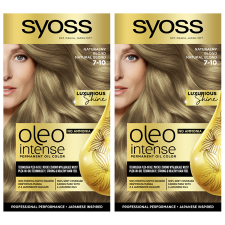 Syoss Oleo Intense Farba 7-10 Naturalny Blond x2