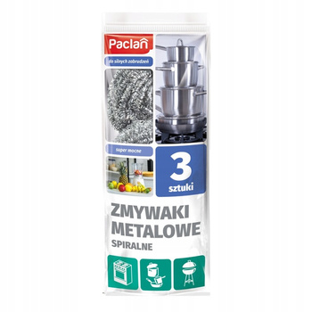 Paclan Czyściki Druciaki Spiralny 3 sztuki