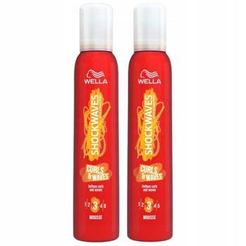 Wella Shockwaves Pianka do Włosów Curls 200ml x2