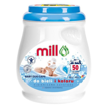 Mill Professional Duo Caps Kapsułki do Prania Ubrań Dziecięcych Baby 50szt.