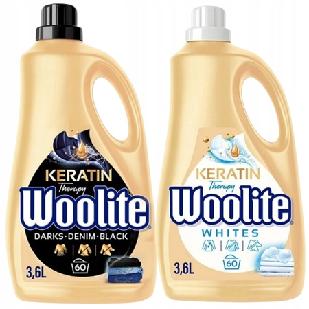 Woolite Płyn Do Prania Bieli i Czerni 2x 3,6L