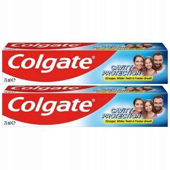Colgate Cavity Protection Pasta do Mycia Zębów Przeciw próchnicy 2x75ml