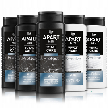 Apart Żel pod Prysznic Męski 3w1 Mix Total 5x500