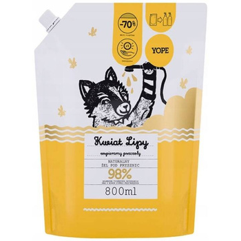 Yope Żel Pod Prysznic Kwiat Lipy Zapas 800ml