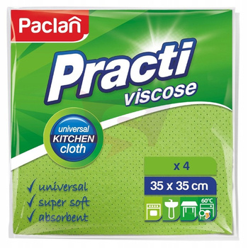 Paclan Practi Ścierki z Wiskozy 35cmx35cm 4 szt.