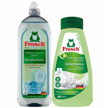 Frosch Zestaw do Zmywarek Żel + Nabłyszczacz