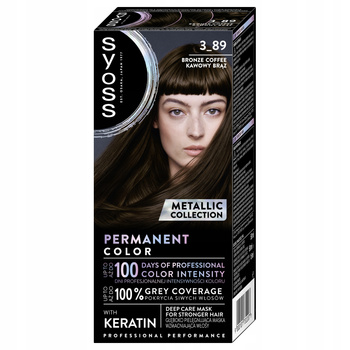 Syoss Permanent Coloration Farba do Włosów 3-89 Kawowy Brąz