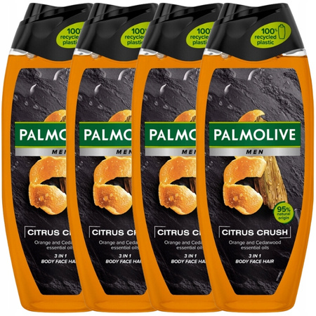 Palmolive Men Citrus Crush Żel pod Prysznic 4x500ml