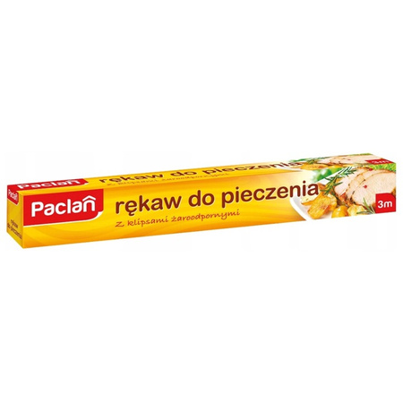 Paclan Rękaw do Pieczenia z Klipsami 3m