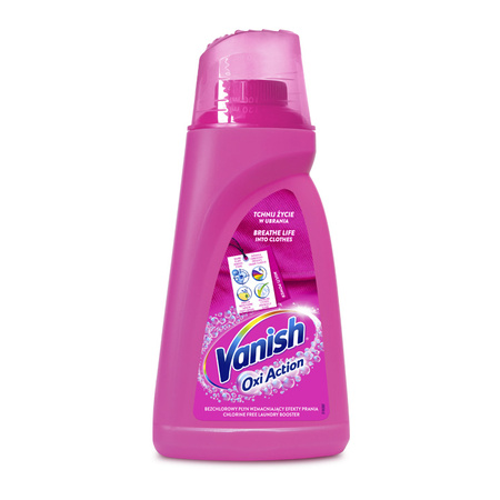 Vanish Oxi Pink Odplamiacz w Płynie do Koloru 1L