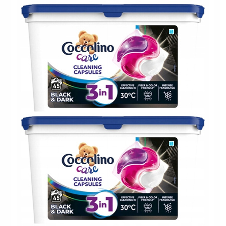 Coccolino Care Kapsułki do Prania Czarnego 45szt x2