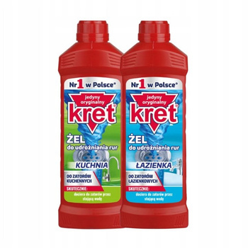 Kret Żel do Udrożniania Rur Kuchnia Łazienka 500g