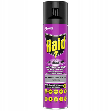 Raid Uniwersalny Spray na Owady w Aerozolu 400ml