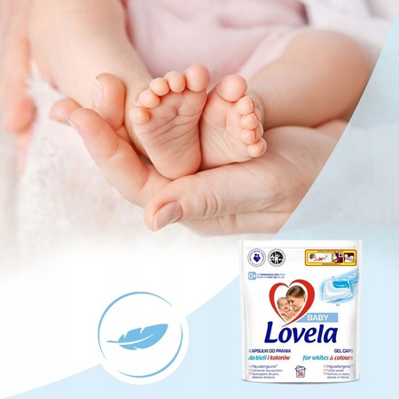 Lovela Hipoalergiczne Kapsułki Prania Koloru 36sztk. x2