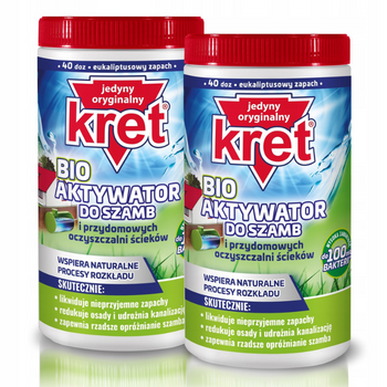 KRET Bakterie do Szamba Oczyszczalni Tłuszcze 2 op