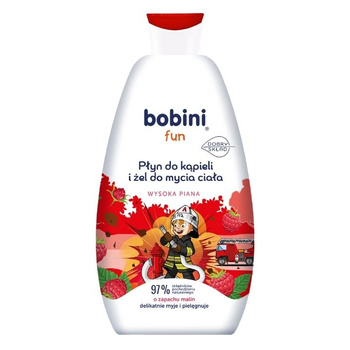 Bobini Fun Płyn do Kąpieli dla Dzieci Malina 500ml