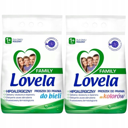 LOVELA Family Proszek Biel Kolor 2x2,1kg (56 pr)