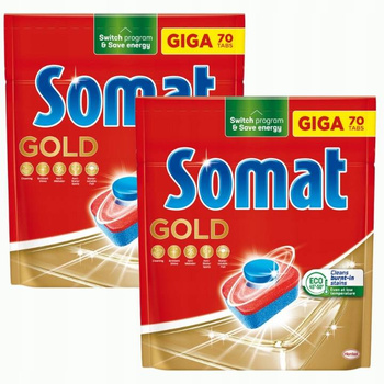 Somat Tabletki do Zmywarki Gold 2x70 szt