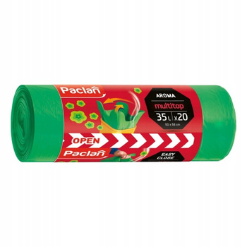 Paclan Multitop Worki na Śmieci Uniwersalne Zapachowe 35l 20 sztuk