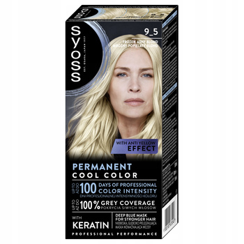 Syoss farba do włosów trwała 9_5 Mroźny Popielaty Blond