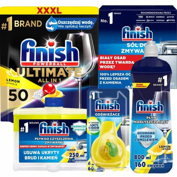 Finish Zestaw do Zmywarki All in One XXXL 5szt