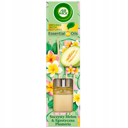 Air Wick Patyczki Zapachowe Soczysty Melon i Egzotyczna Plumeria 40ml