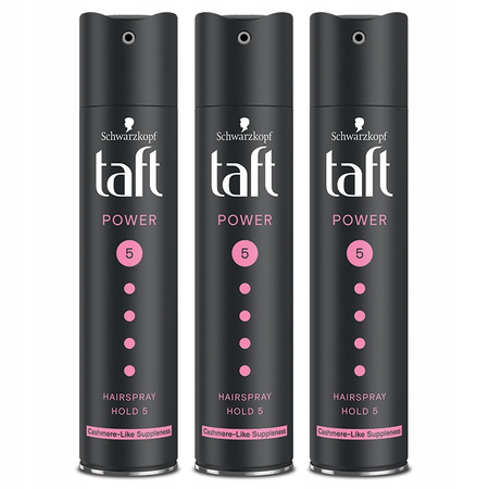 Taft Power Cashmere Lakier do włosów 250 ml x3