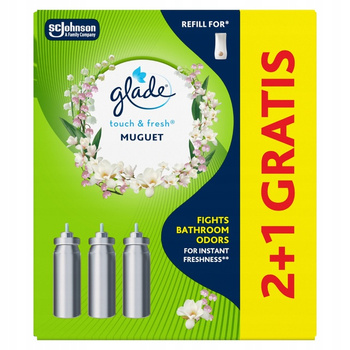 Glade Touch&Fresh Zapas do Odświeżacza Powietrza Muguet 3x10ml