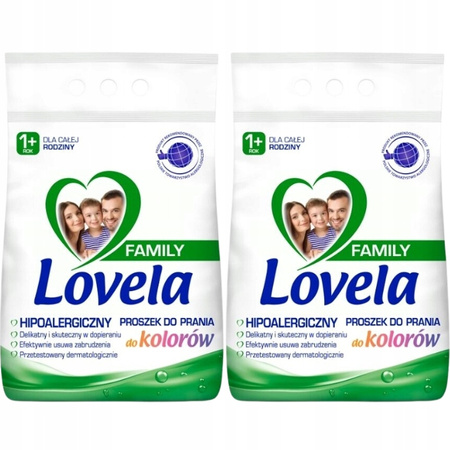 LOVELA Family Proszek do kolorów 2,1kg (28 pr) x2