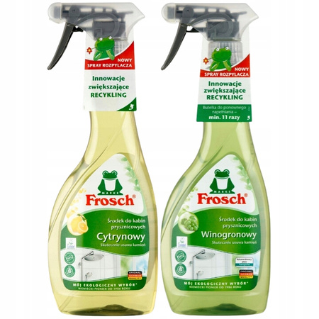 Frosch Płyn do Kabin Prysznicowych MIX 2x500ml