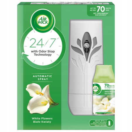 Air Wick Freshmatic Odświeżacz Komplet Biały Kwiat