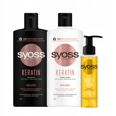 Syoss Keratin Szampon Odżywka Elixir do Włosów