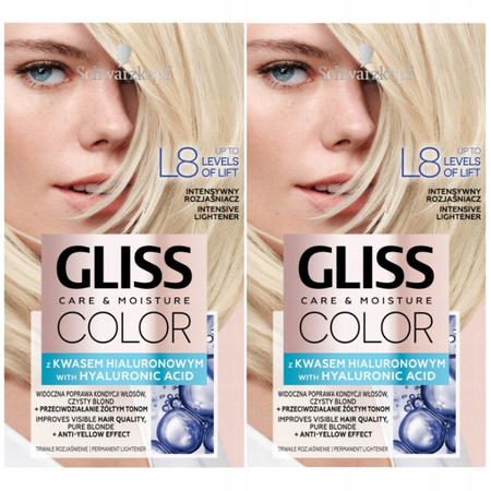 Gliss Color Intensywny Rozjaśniacz L8 x2