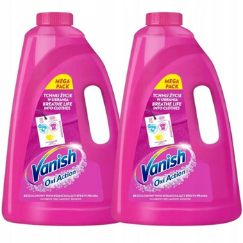 Vanish Oxi Action Odplamiacz w Płynie do Koloru Pink Zestaw 6L