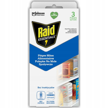Raid Essentials Pułapka Lep na Mole Spożywcze 3 sztuki