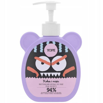 Yope Natularne Mydło w Płynie dla Dzieci Kokos Mięta 400ml