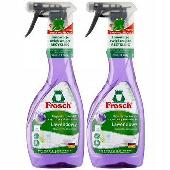 Frosch Lawendowy Spray Czyszczący Łazienki 2x500ml