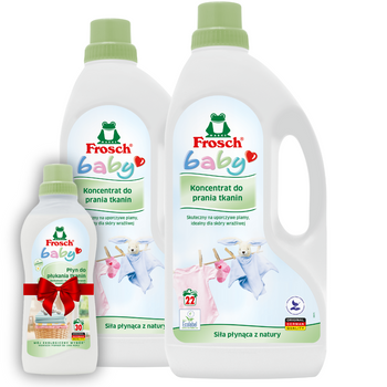 Frosch Baby Płyn do Prania Ubranek dla Dzieci 1,5Lx2 + Gratis