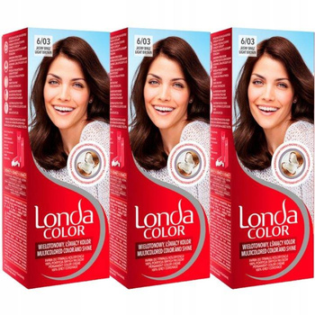 Londa Color Farba do Włosów Jasny Brąz 6/03 x3