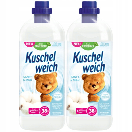 Kuschelweich Sanft & Mild Płyn do Płukania 1L 38pr x2