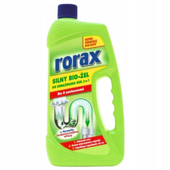 Rorax Silny Bio-Żel Do Udrażniania Rur 3w1 1L